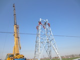 广饶白坞110KV 铁塔组立 (2)